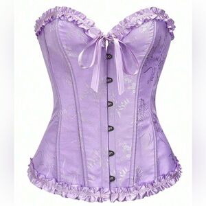 Lavender Corset W: Lavender Neck Bow